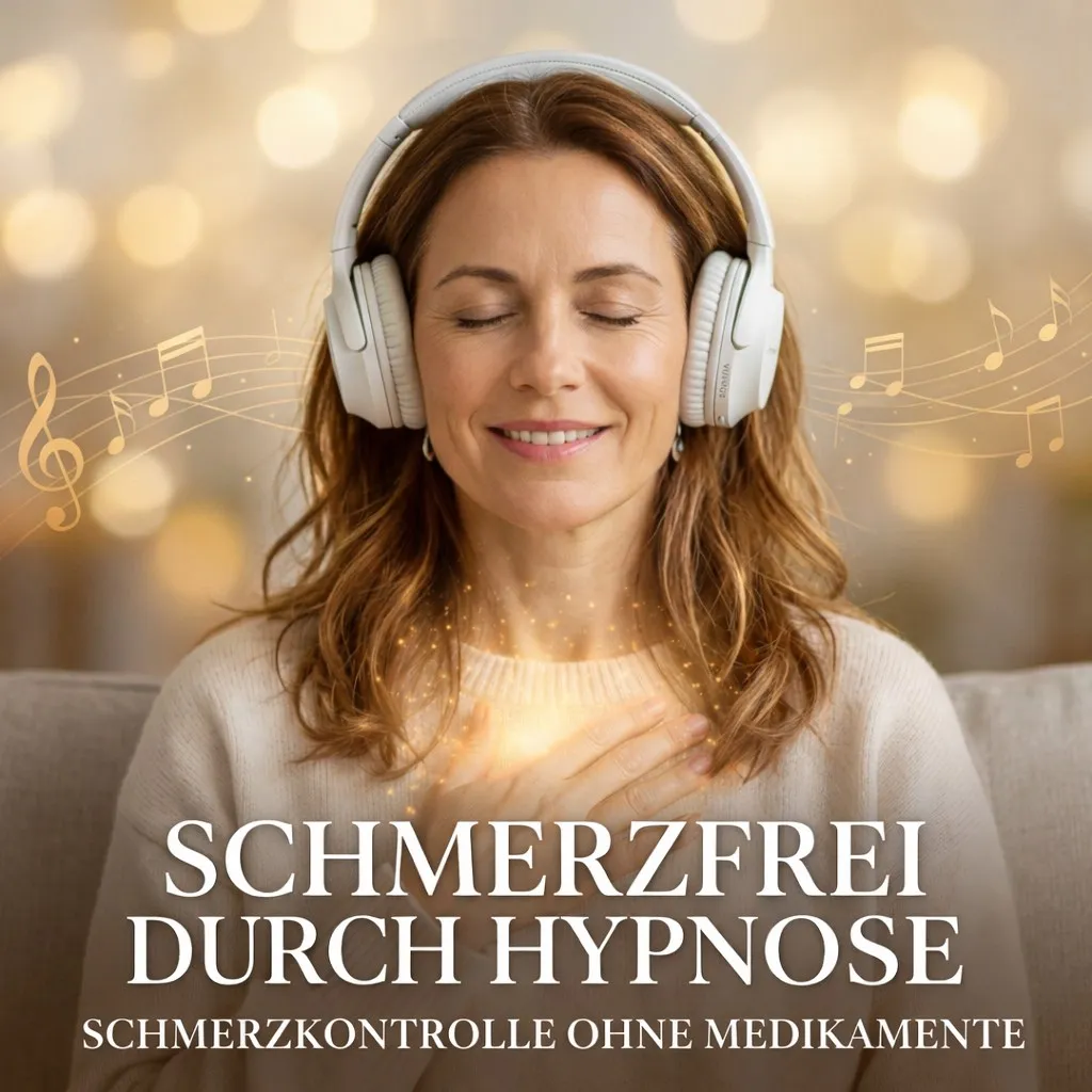 Cover der fachärztlichen Hypnose „Schmerzfrei“ von Dr. Eisfeld zur mentalen Schmerzkontrolle.
