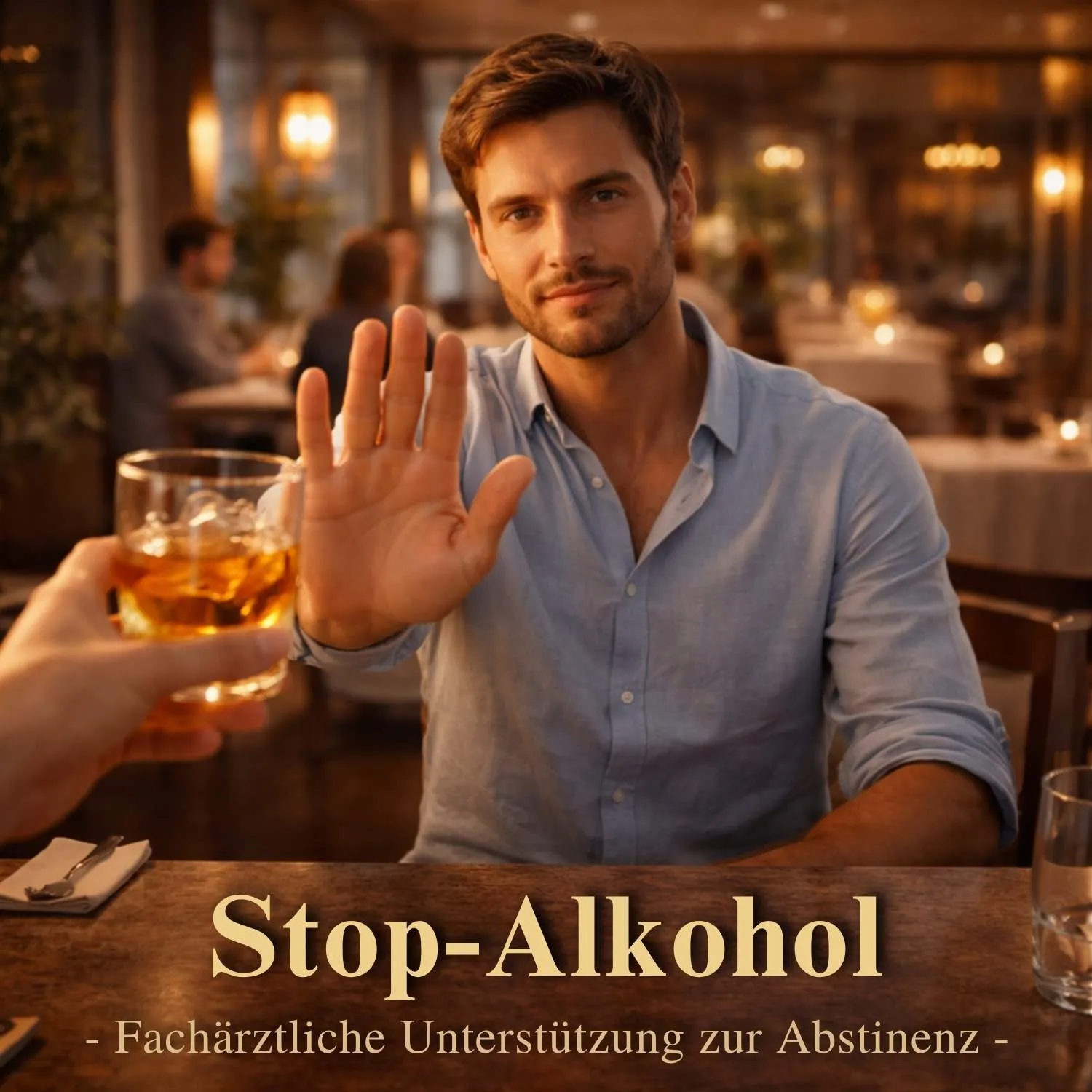 Cover der fachärztlichen Hypnose „Stop Alkohol“ von Dr. Eisfeld zur Unterstützung bei Alkoholabstinenz.
